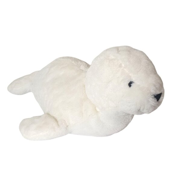 Dan Dee Artic Baby Seal 21" White Plush Stuffed Animal Soft Cuddly Collectors - Picture 1 of 8